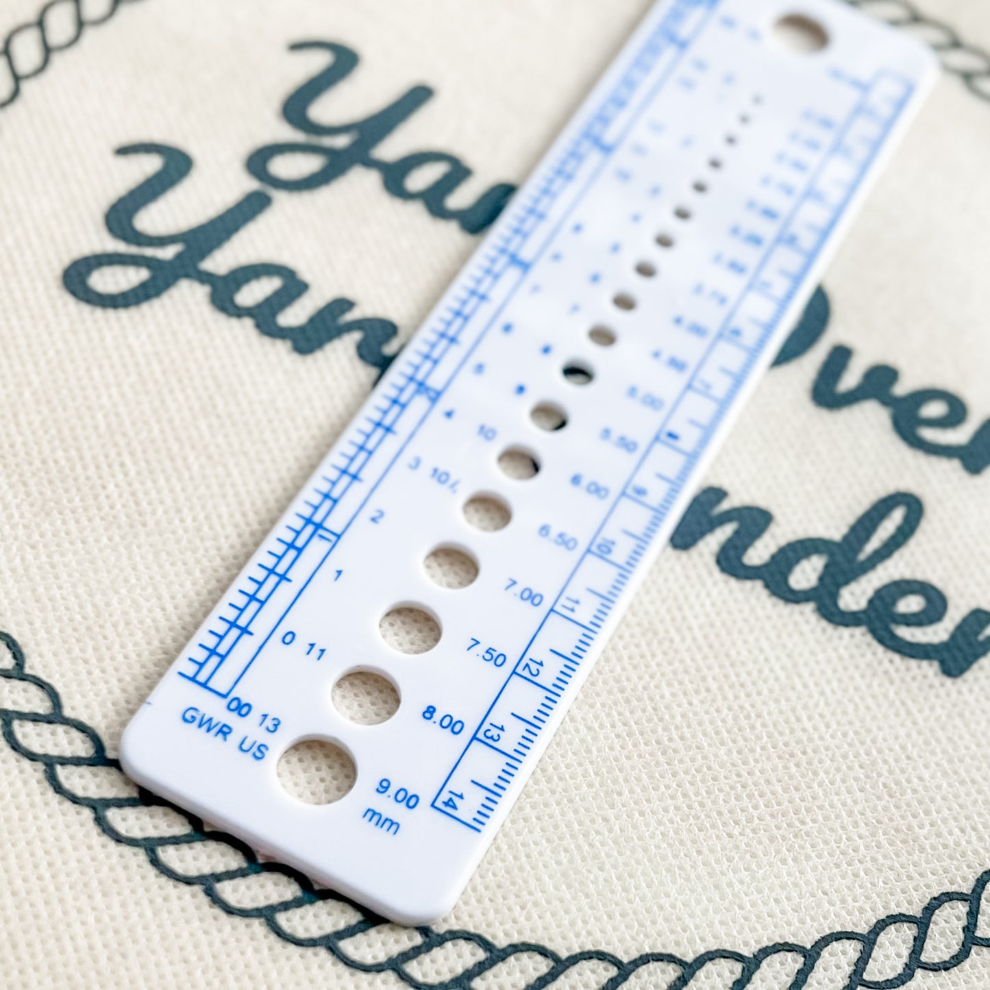 Knitting Gauge Ruler