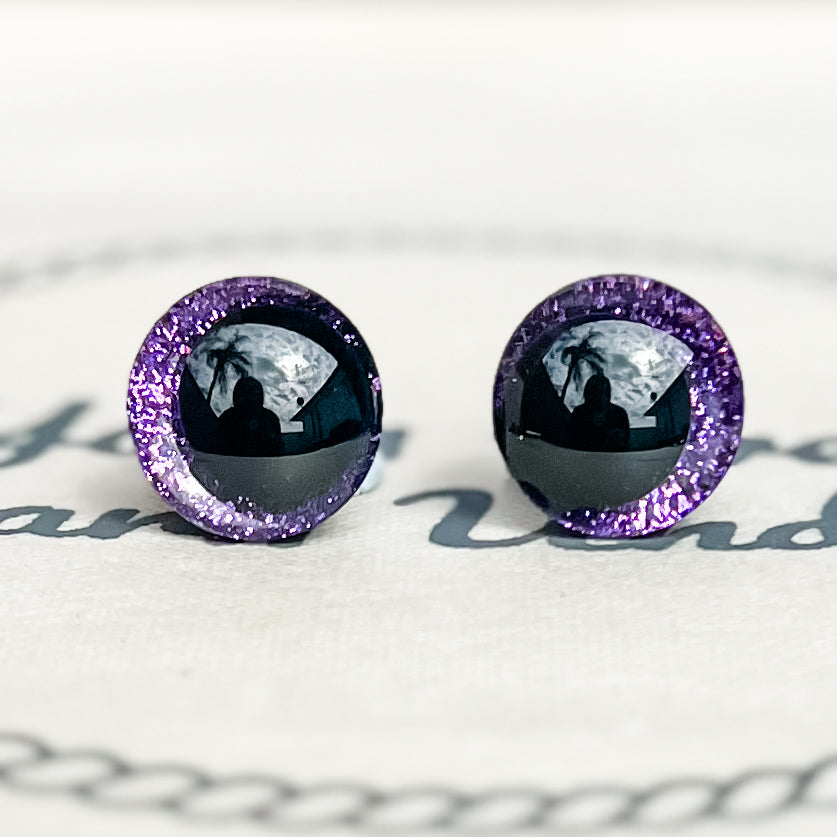 Crescent Moon Glitter Safety Eyes (16mm - 30mm)