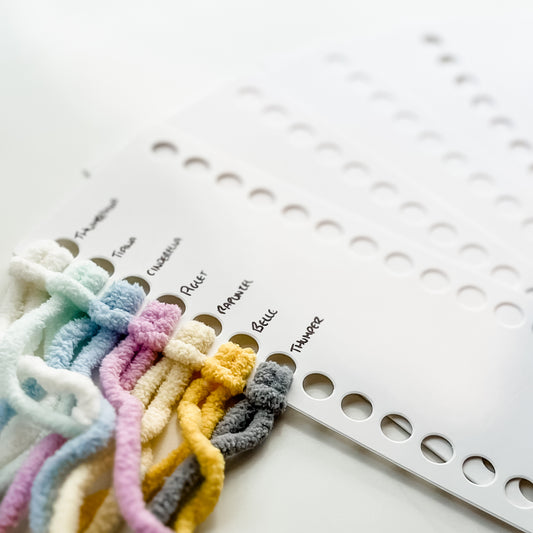 Blank Yarn Colour Cards - 5 Pack