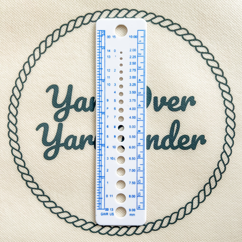 Yarn Counter Ruler Knitting Gauge Ruler – Yarn Over Yarn Under