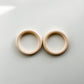 55mm - 90mm Wooden Teether / Macrame Rings - 2 Pack
