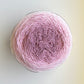 Soft pastel pink purple ombre yarn
