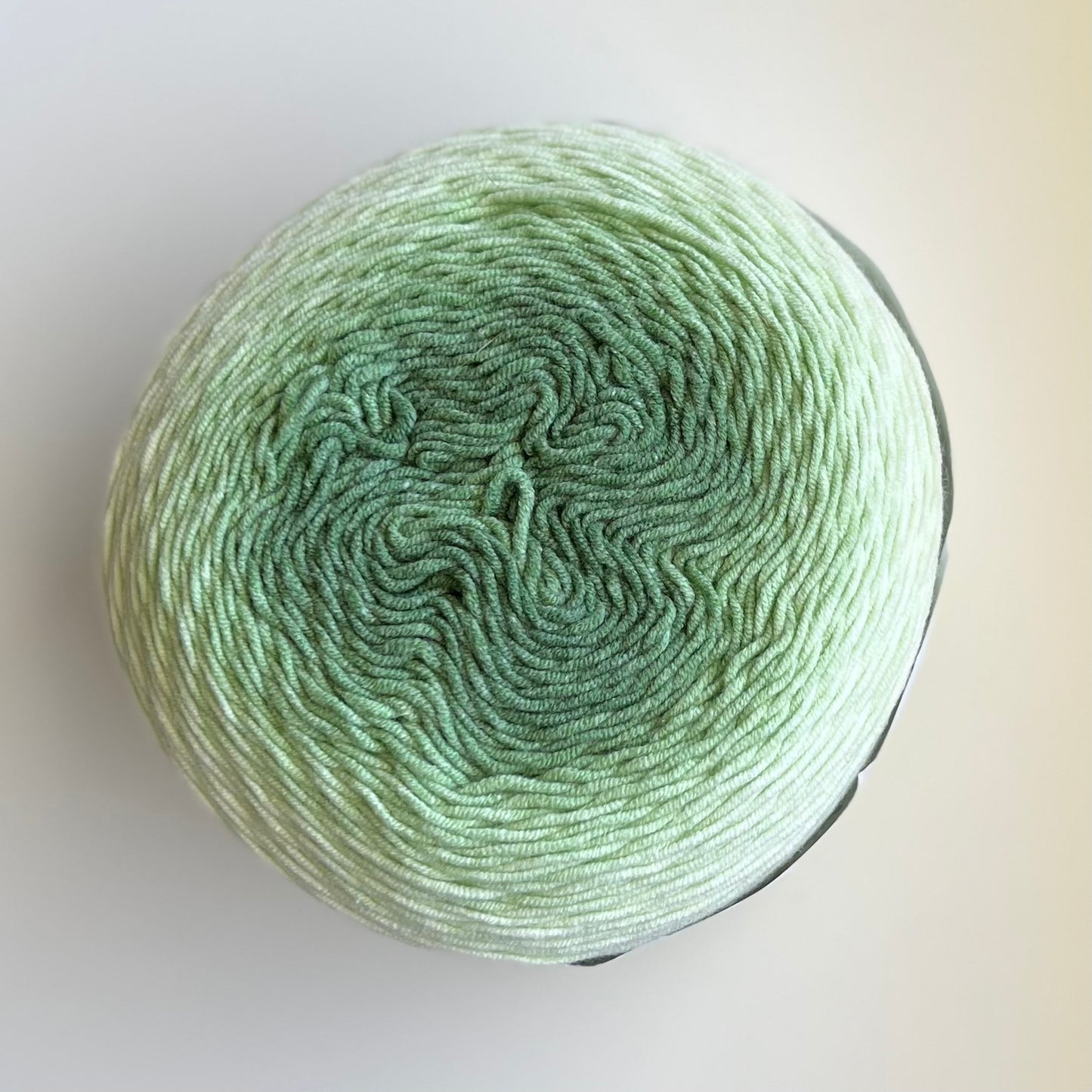 soft pastel dark green ombre yarn
