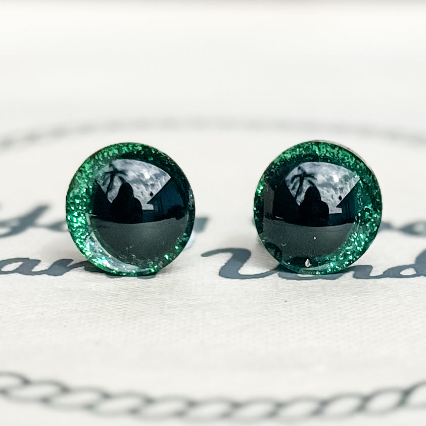 Crescent Moon Glitter Safety Eyes (16mm - 30mm)