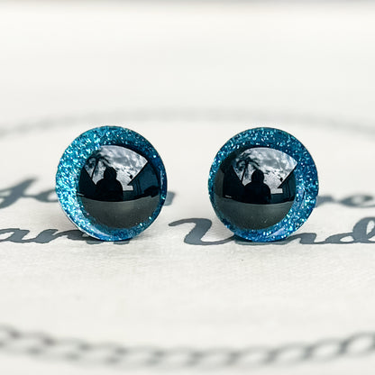 Crescent Moon Glitter Safety Eyes (16mm - 30mm)