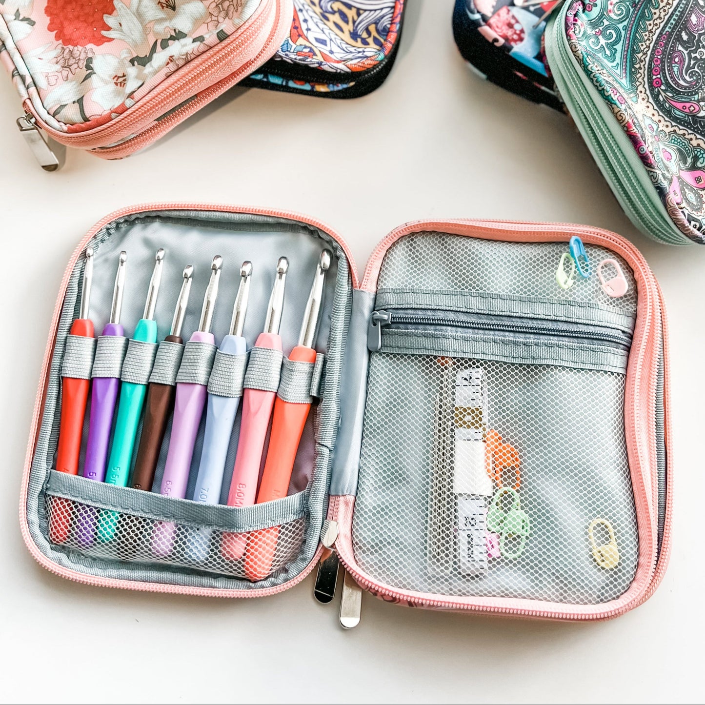 Double Compartment Crochet Case
