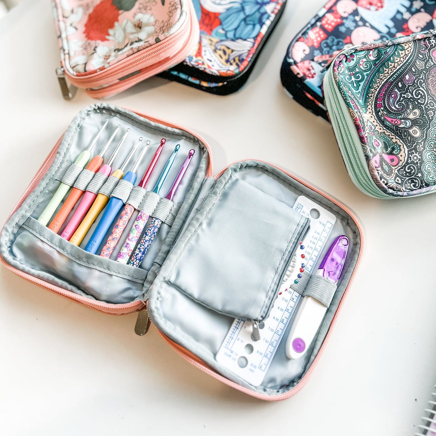 Double Compartment Crochet Case